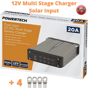 New 20A DC to DC Battery Charger MPPT Dual Battery System Kit Isolator Solar 12V - Picture 1 of 12