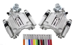 per Ford Sierra Cosworth 4X4 NUOVE Pinze Freno Posteriore Ventilate con Tubi Intrecciati - Foto 1 di 9