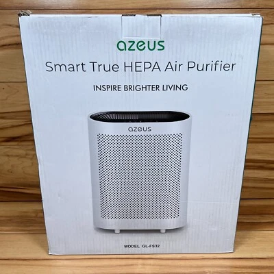 Purificador de aire inteligente AZEUS GL-FS32 HEPA verdadero para el hogar, hasta 1080 pies cuadrados habitación grande Foto 1 de 4