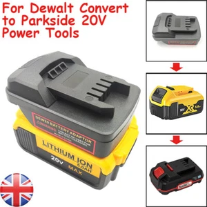 Battery Adapter For Dewalt 18/20V MAX Li-ion Convert to Parkside 20V Power Tools - Picture 1 of 13