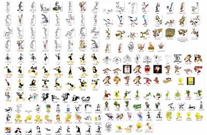 Raccolta 189 CLIPART LOONEY TUNES BUGS BUNNY DUFFY DUCH TAZ ROAD RUNNER TWEETY - Picture 1 of 6
