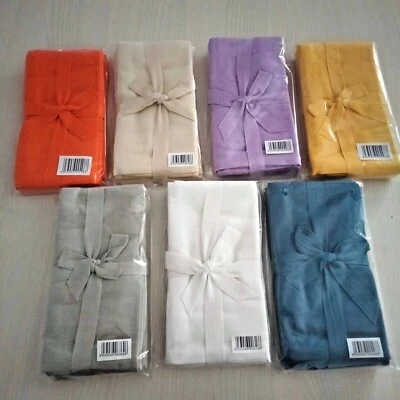 Tovaglioli cucina in tessuto di puro cotone 48x48 in vari colori conf. 4 pezzi - Immagine 1 di 4