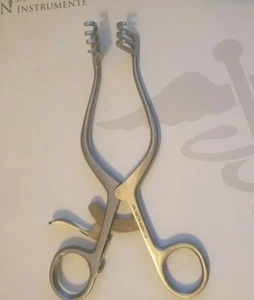 Weitlaner Retraktor SHarp Haken Wundhaken 16cm 3/4 Zähne Wundspreizer Chirurgie - Bild 1 von 7