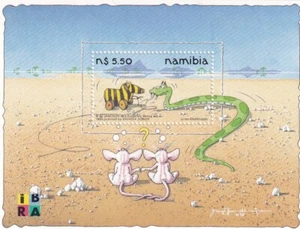 1515/ NAMIBIA BLOCK ** MNH MAUS SCHLANGE - Bild 1 von 1