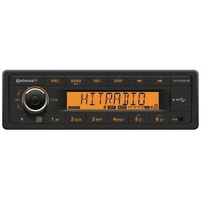 Continental TR7412UB-OR Car Stereo Radio Bluetooth USB Mechless Retro OEM Look - Image 1 of 4