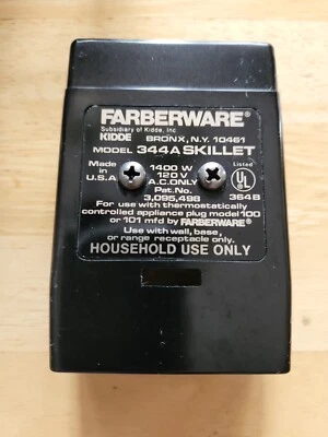 Farberware 344A Sartén Sartén Enchufe Cubierta Repuesto Original EXCELENTE Foto 1 de 4