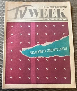 Hartford Courant TV Week 12/25/ 1983 Season's Greetings - Foto 1 di 1