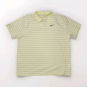 Nike Herren Dri-FIT Victory Striped Golf Polo (Lite Lemon) Gr. XL  - Bild 1 von 4