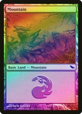 Mountain (297) FOIL Shadowmoor HEAVILY PLD Basic Land MAGIC MTG CARD ABUGames
