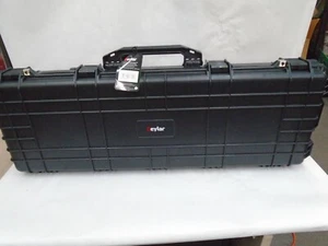 NEW EYLAR SA00008 BLACK 44" ROLLING RIFLE CASE HARD SIDED RUGGED WATER SHOCK RES - Picture 1 of 4