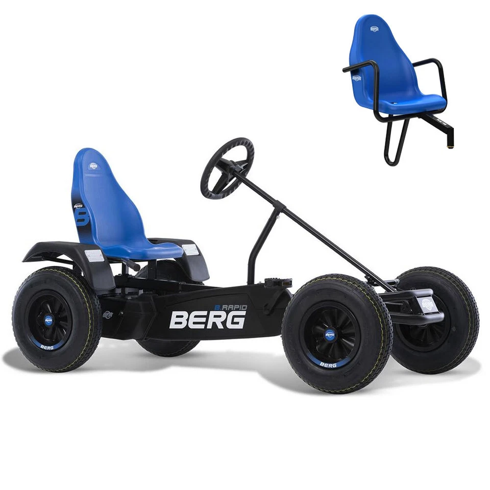 BERG TOYS BERG Gokart B. Rapid Blue blau BFR inkl. Soziussitz