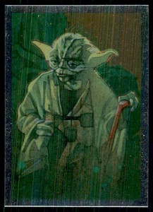 2012 Star Wars Galaxy Series 7 Silver Foil Yoda #15