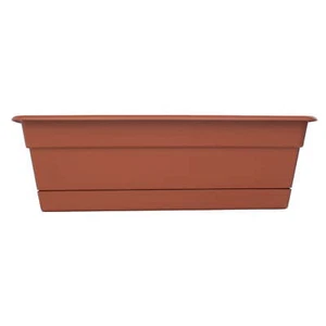 Bloem 18-in Wide Dura Cotta Resin Window Box Planter - Terra Cotta Color - Picture 1 of 8