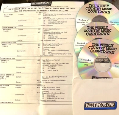 11/22/08 WEEKLY TOP 30 COUNTRY MUSIC COUNTDOWN, TAYLOR SWIFT # HIT  'LOVE STORY' - Image 1 of 3