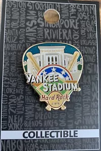 HARD ROCK CAFE PIN NY YANKEE STADIUM CORE GREETINGS HRC BASEBALL GUITAR PICK - Bild 1 von 3