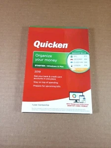 Quicken 2019 Starter Edition For Windows Vista SP2, Windows 10, 7, 8, 8.1 New! - Picture 1 of 15