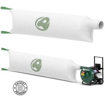 20 RAM INSULATION REMOVAL VACUUM BAGS 13 FT X 3.6 FT HOLD 120CF