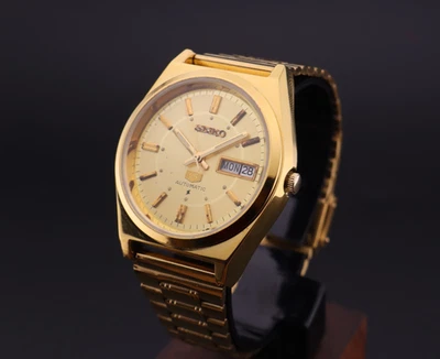 Vintage Seiko 5 Automatic 6309A 17J Men's Wrist Watch, Day / Date- Japan Made - Image 1 of 4
