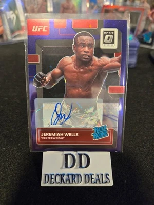 2023 PANINI - DONRUSS OPTIC JEREMIAH WELLS FOTL PURPLE STARS /17 RC AUTO - Image 1 of 2