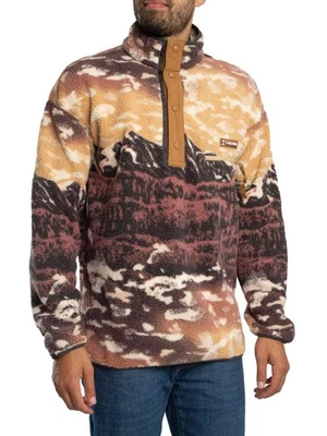 Columbia Men's Helvetia II Printed Half Snap Fleece, Brown - Image 1 of 4
