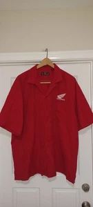 Camicie Honda Racing rosse con colletto corto ricamate taglia XXL - Foto 1 di 3