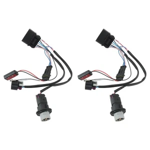 2* Headlight Lamp Wiring Harness Adapter For Dodge Ram 1500 2500 3500 2013-18 - Picture 1 of 12