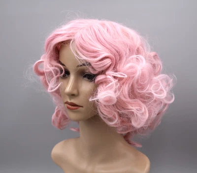 Peluca Cosplay para Mujer Larga Esponjosa Rizada Ondulada Rosa Pastel Moda Uso Diario Años 80 LINDA Foto 1 de 4