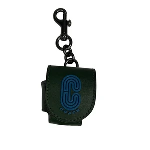 COACH AirPods Earbud Case Bag Charm In Colorblock With Coach Patch - Picture 1 of 8