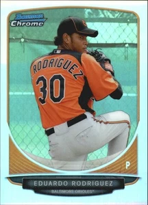 2013 (ORIOLES) Bowman Chrome Prospects Refractors #BCP207 Eduardo Rodriguez - Picture 1 of 2