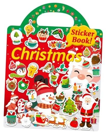  Reusable Sticker Book for Toddlers 2-4 Years, Fun Travel Stickers Christmas - Image 1 of 4