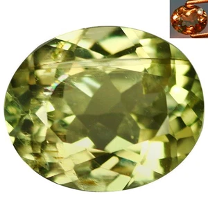 1.44 Ct Sensational Oval 7.7 x 6.4 MM Olive Green to Red Turkey Natural Diaspore - Picture 1 of 5