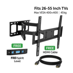 TV Wall Bracket 23 to 55 Inch Heavy Duty Wall Mount Bracket with FREE HDMI CABLE - Picture 1 of 6
