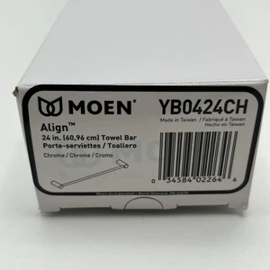 MOEN Align 24″ Chrome Towel Bar Bathroom - New! - Picture 1 of 6