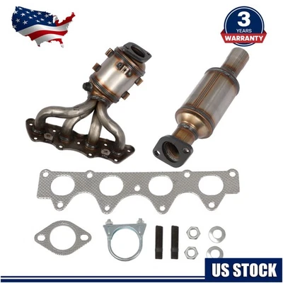 For 2012- 19 Kia Soul 1.6L BOTH Manifold Catalytic Converters Front and Rear - Image 1 of 4