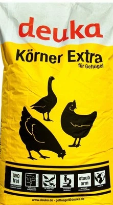 deuka Körner extra 25kg Geflügelfutter Legehennen Hühnerfutter GVO frei staubarm - Bild 1 von 2
