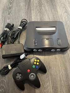 Nintendo 64 N64 Gray Video Game Home Console NUS-100 USA - Picture 1 of 12