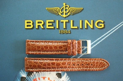 CORREA DE RELOJ VINTAGE WIDELING P522 20-18 MARRÓN CLARO HEBILLA COCODRILO CORREA DE RELOJ Foto 1 de 4