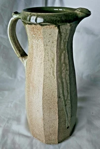 David Frith Brookhouse studio pottery, stoneware large salt glaze celadon jug - Picture 1 of 21
