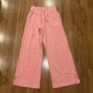 Nike Phoenix Jogginghose Damen Small Fleece High Waist Wide Leg Pink DQ5615-611 - Bild 1 von 8