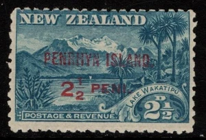 Penrhyn Island New Zealand 1902 Lake Wakatipu 2½d SG1 Mint - Bild 1 von 1
