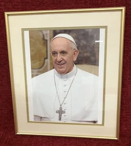 Quadro Papa Francesco dell'ordine religioso cattolico incorniciato - Foto 1 di 5