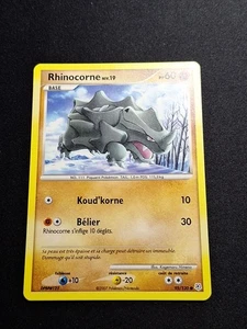 Rhinocorne 95/130 DP Diamant et perle de base Carte Pokémon FR - Foto 1 di 6