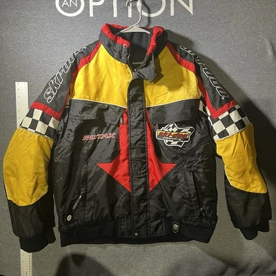 Vintage Ski-Doo Bombardier Summer Racing Jacket Adult Medium Checker SnoGear - Image 1 of 4