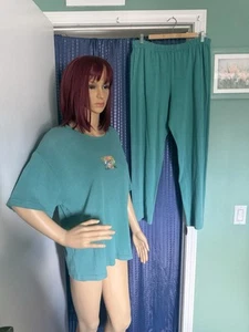 Pijama Michael Leu M-XL Algodón Verde Vintage Nuevo - Imagen 1 de 10