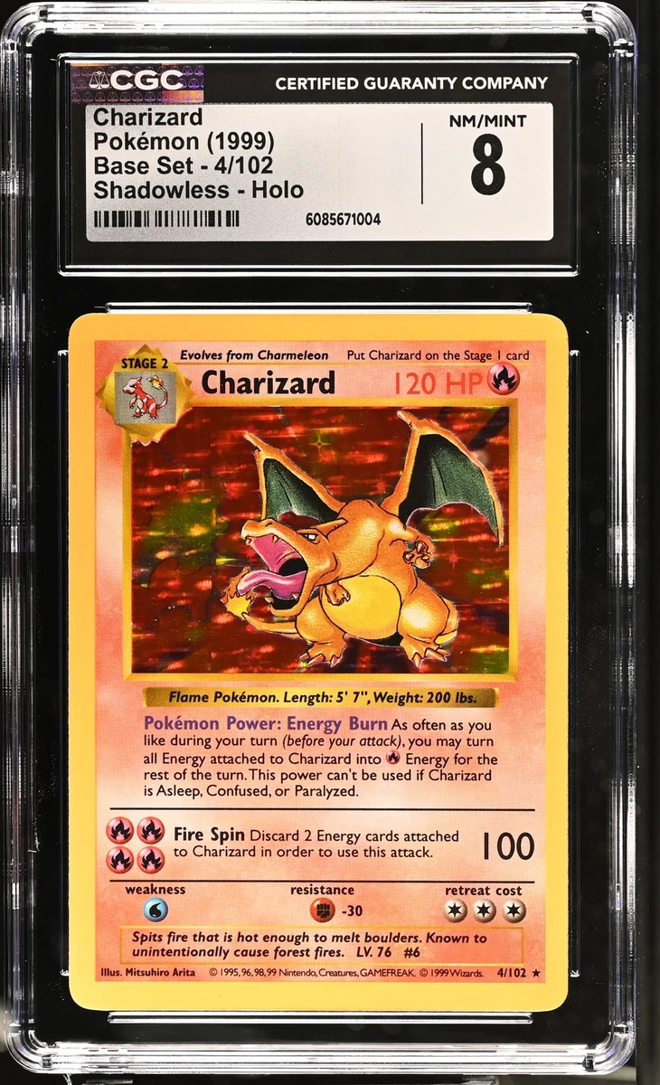 ポケモンCharizard1999リザードンシャドウレス 旧裏#4/102 ホロ