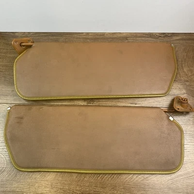 73 87 雪佛兰 GMC 卡车方体司机通行证遮阳板棕褐色 C10 K10 K5 开衫 — 第 1/4 张图片