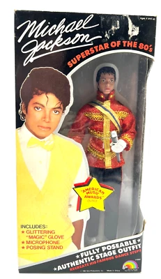 Figura de acción Michael Jackson 1984 muñeca posable American Music Awards nueva en caja Foto 1 de 4