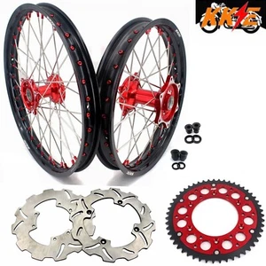 KKE 21/19 Cast Dirt Bike Wheels for Honda XR400R 1996-04 XR600R 91-2000 GLM Rims - Picture 1 of 15