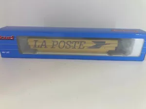 JOUEF HJ4119 TGV LA POSTE GRAND LOGO HIRONDELLE VOITURE INTERM , ECHELLE HO 1/87 - Foto 1 di 7