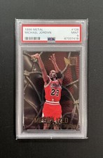 1996-97 Fleer Metal Michael Jordan Metallized #128 PSA 9 MINT Chicago Bulls